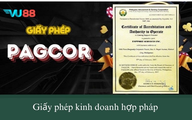 Giấy phép kinh doanh hợp pháp